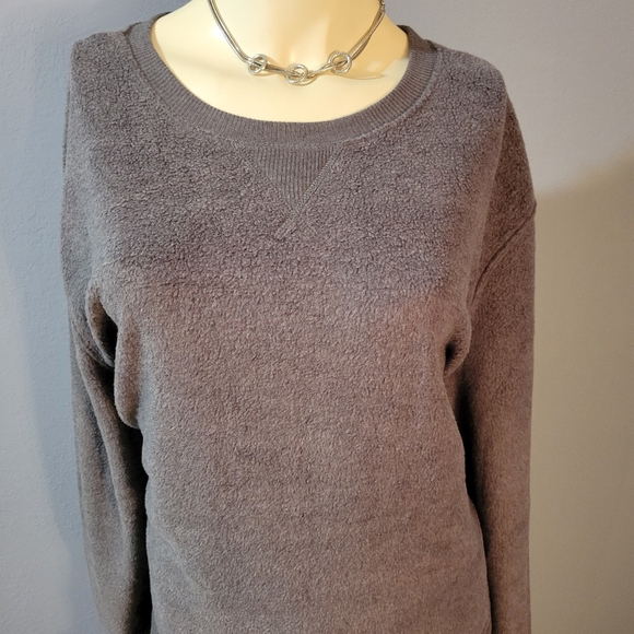 No Boundaries Charcoal Gray Super Soft Scoop Neck Sweater - Picture 2 of 7